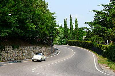 Reise mit dem Auto nach Meran